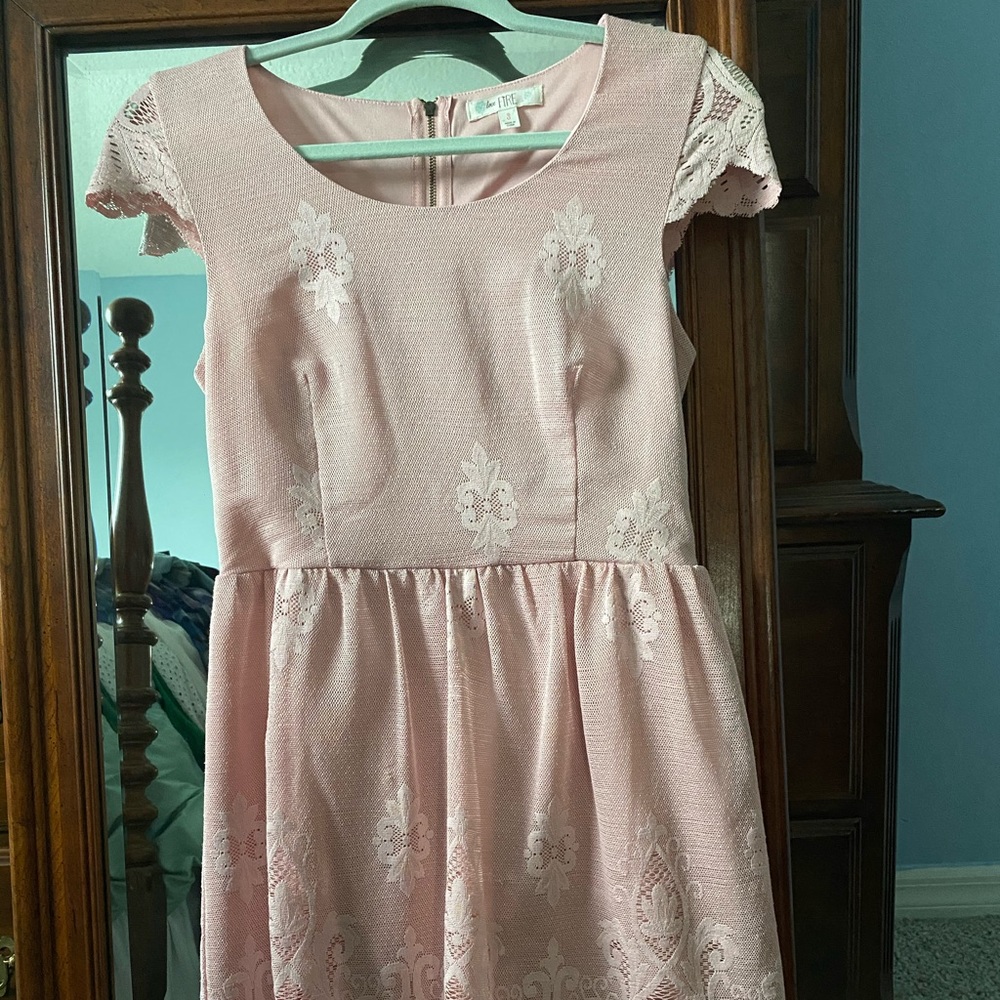 Love, Fire Lace Cap Sleeve Dress